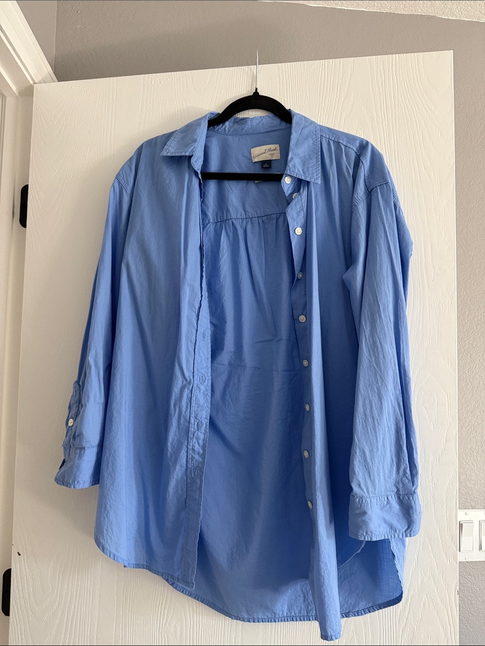 Universal Thread Light Blue Button-Down Blouse